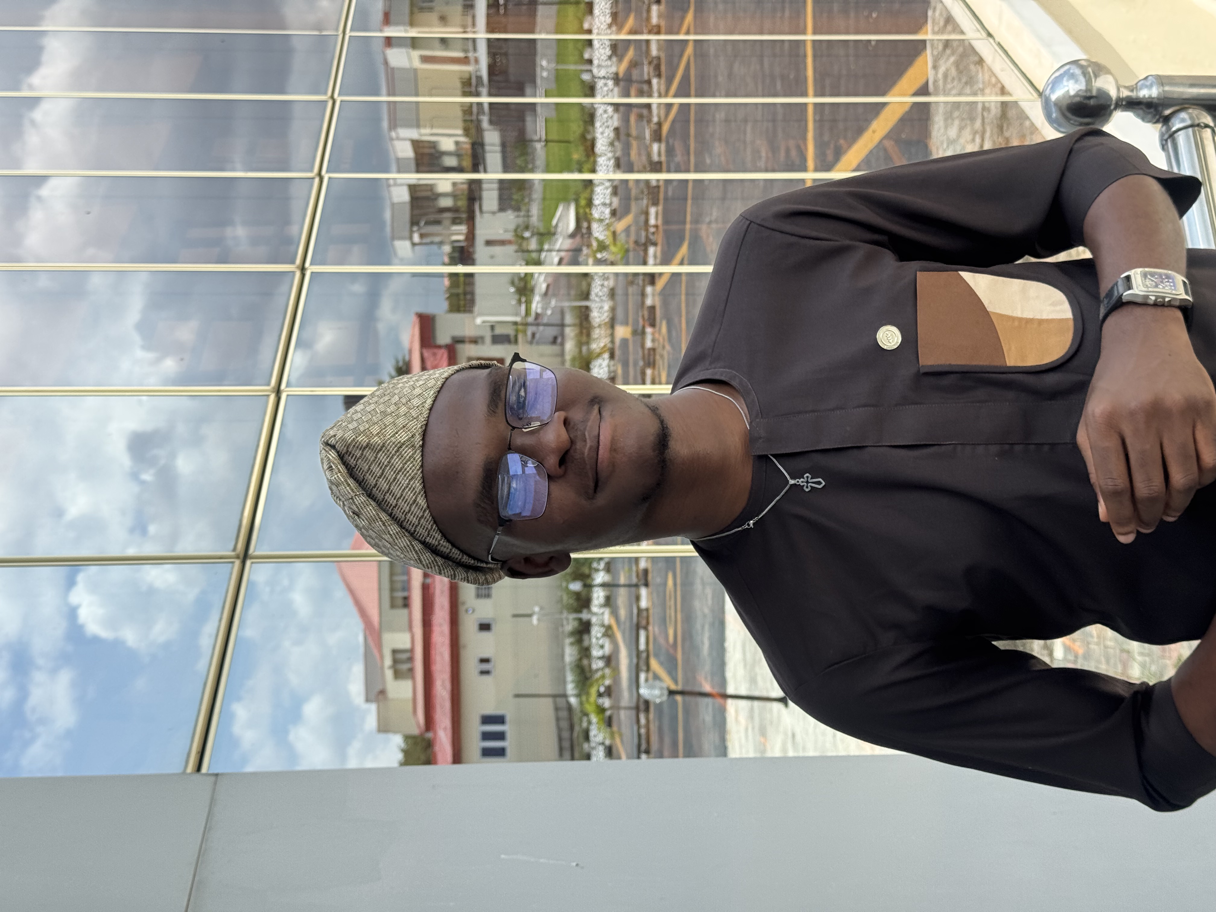 Shyllon O. working on a Wix website project